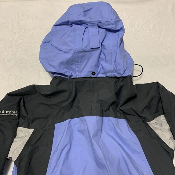 Columbia Interchange Jacket Women's Small Blue Core Omni-Tech Hood Waterproof - Picture 15 of 16